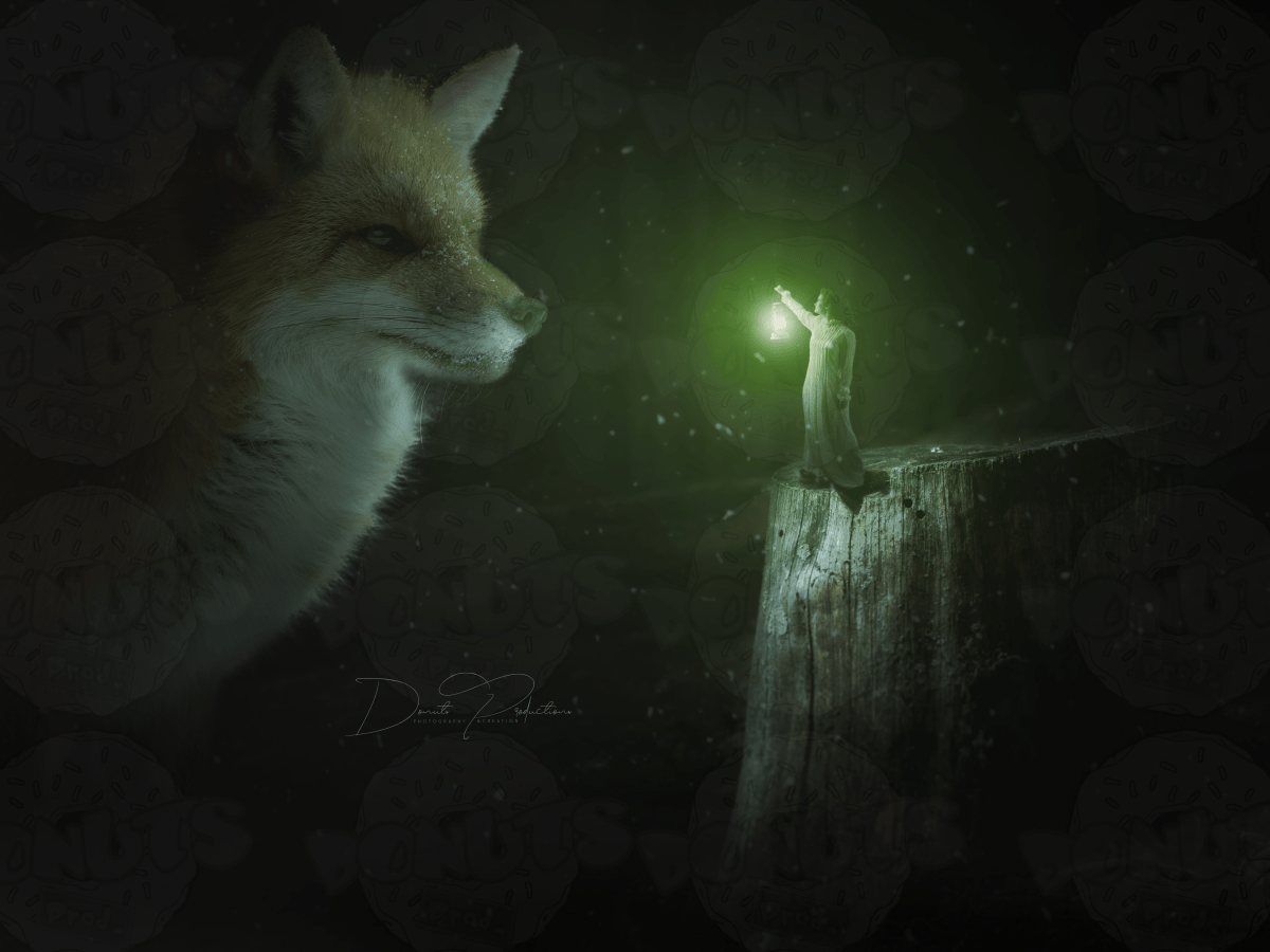 NEW – [Photomanipulation] – Giant Fox in the&nbsp;woods